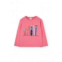 Boboli  βαμβακερό μπλουζάκι  για κορίτσι     432009-3912-AW25