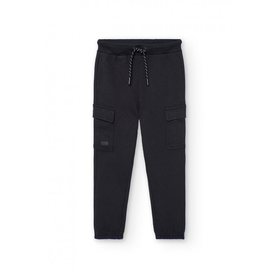 Boboli Fleece trousers for boy  BLACK 502085-890-AW25