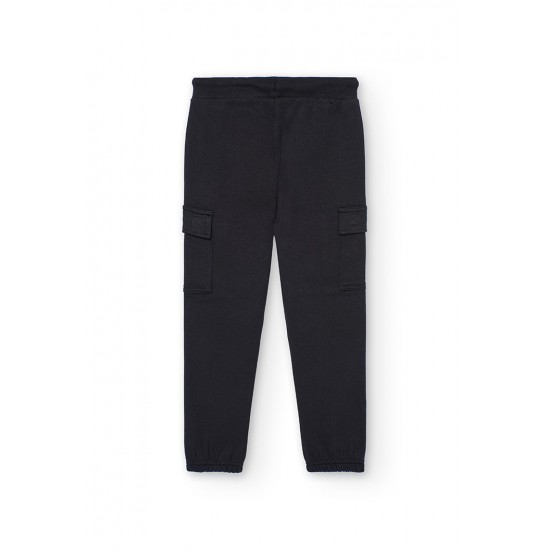 Boboli Fleece trousers for boy  BLACK 502085-890-AW25