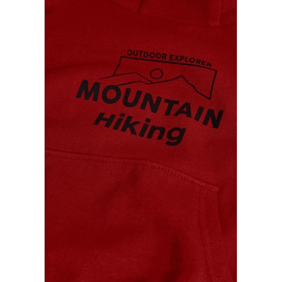 Boboli  Φούτερ φλις με κουκούλα για αγόρι   κόκκινος  532101-3870-AW25