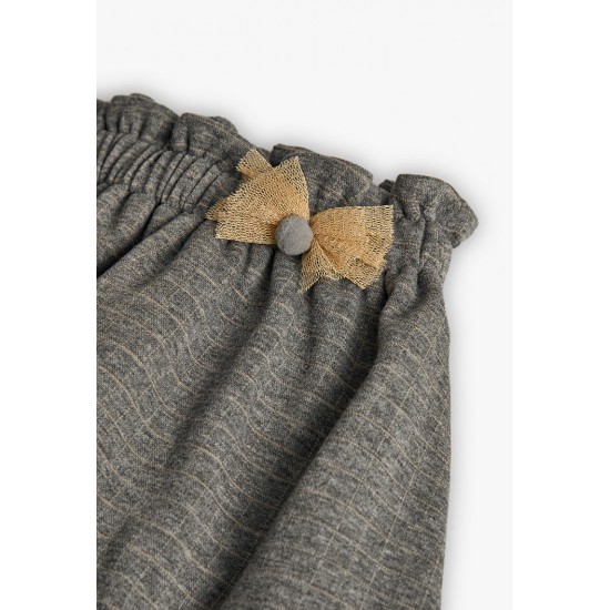 Boboli  Πλεκτή καρό φούστα για baby κορίτσι  γκρί  702032-8125-AW25
