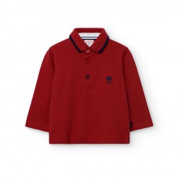 Boboli Pique polo for baby boy  scarlet 712112-3870-AW25