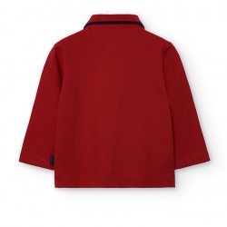 Boboli Pique polo for baby boy  scarlet 712112-3870-AW25