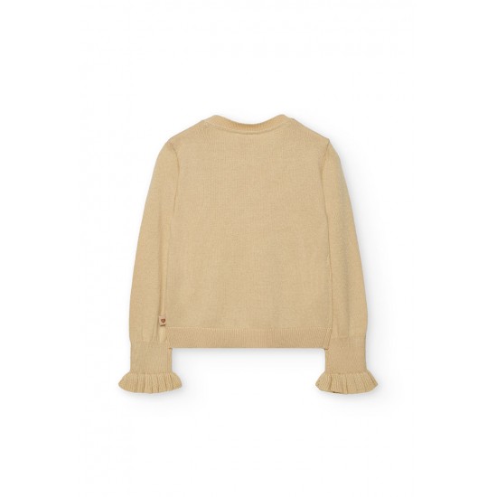 Boboli Knitwear pullover for girl  cream 722247-7432-AW25