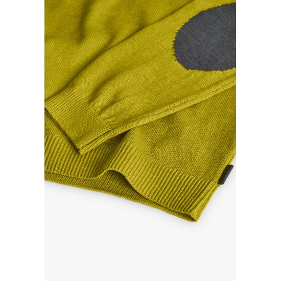 Boboli  βαμβακερό πουλόβερ για αγόρι   ελιά  732024-4740-AW25