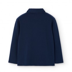 Boboli Pique polo for boy  navy 732091-2440-AW25