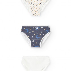 Boboli Pack 3 knickers for girl  print 922104-9672-AW25